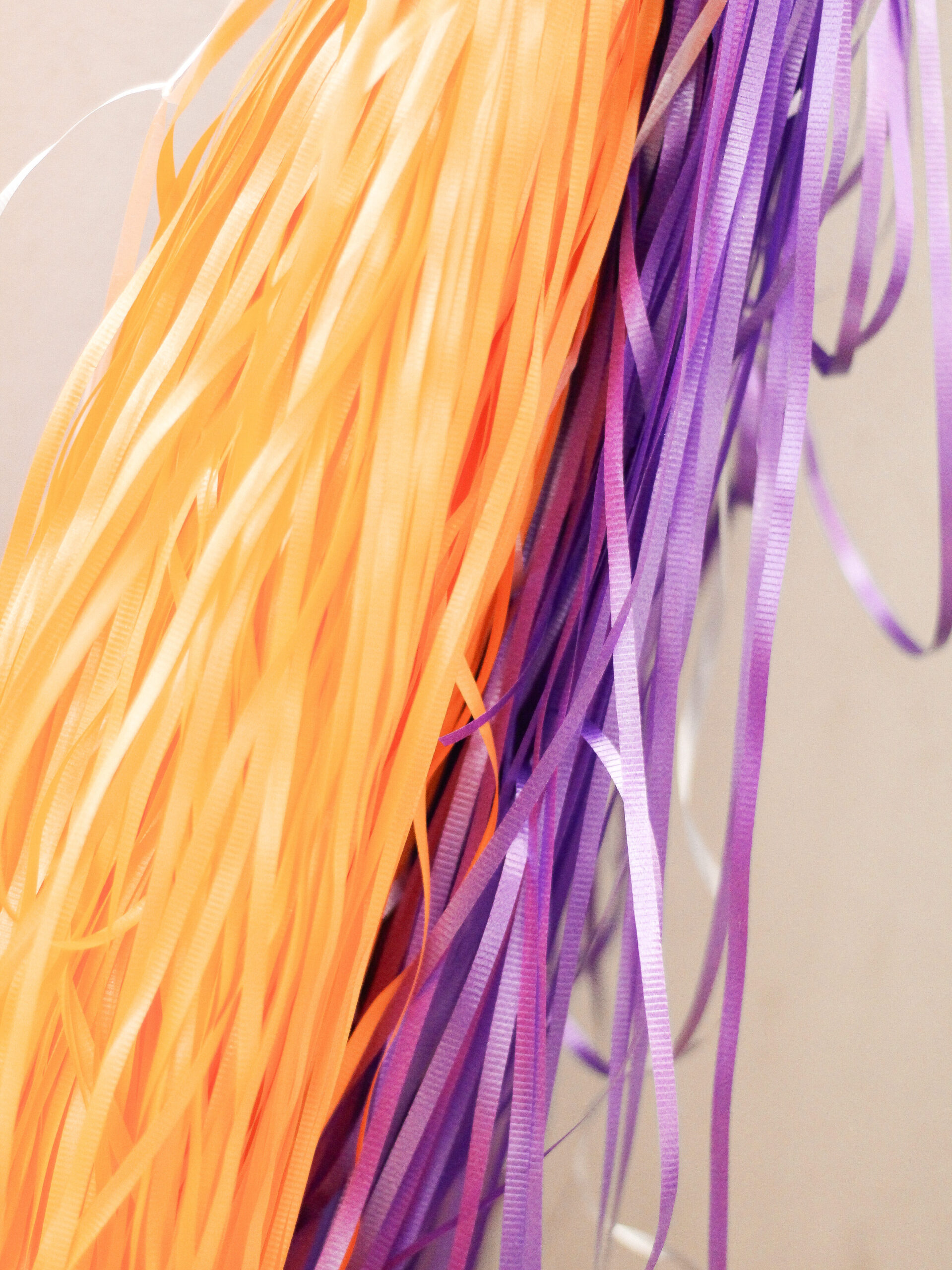 orange and purple string used exclusively for Rubio Arts Halloween balloons