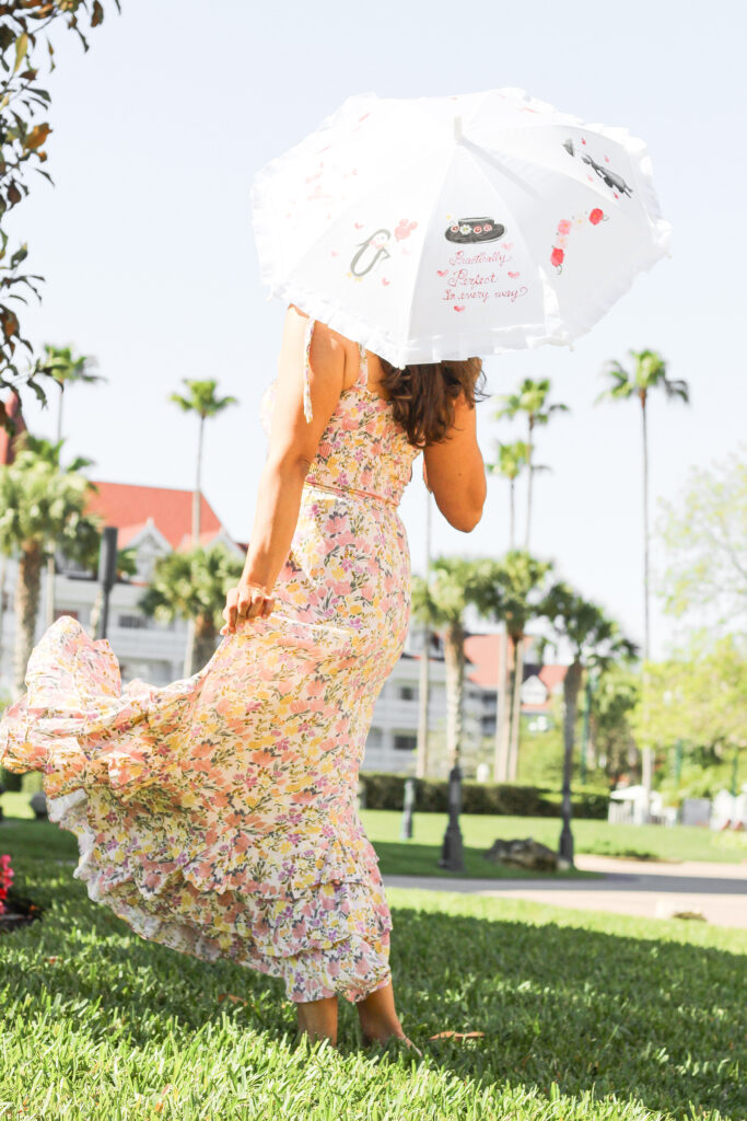 Custom Mary Poppins inspired Dapper Day Parasol