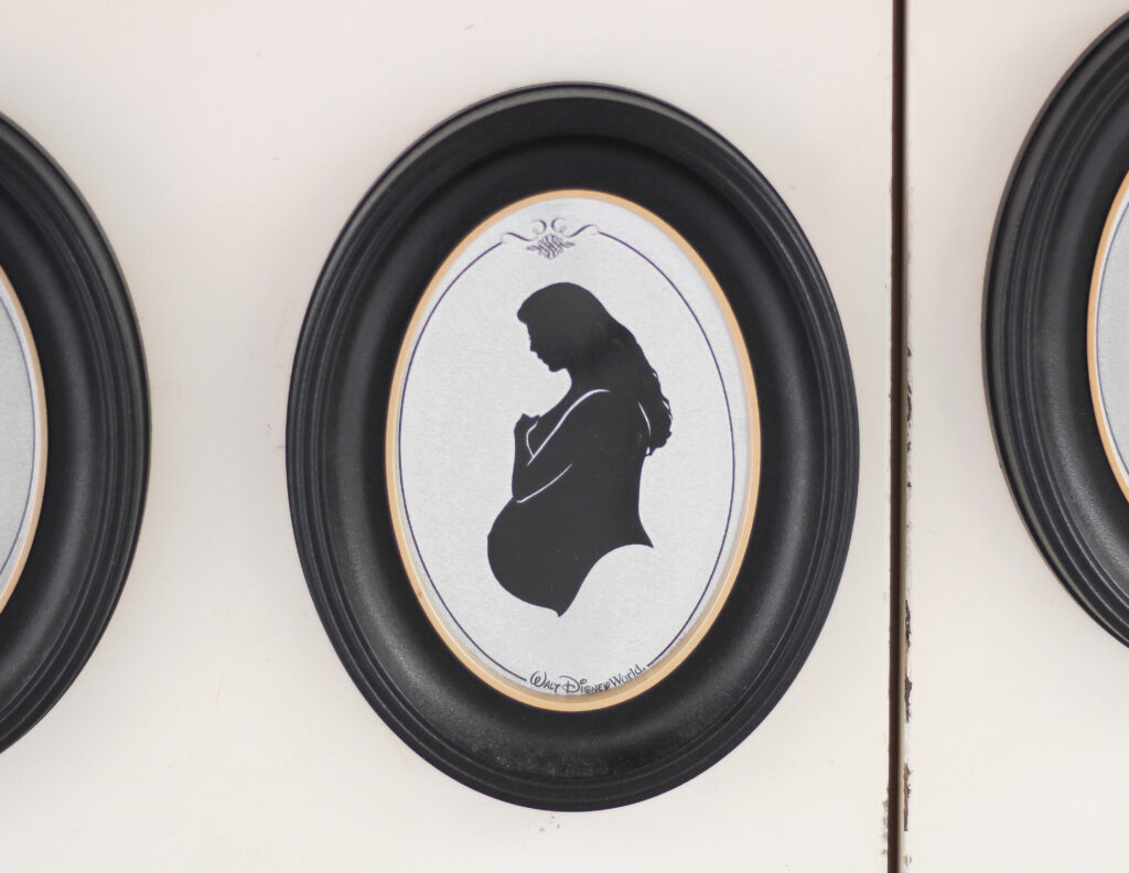 one way to make your pregnancy magical is with a custom maternity silhouette by Jim