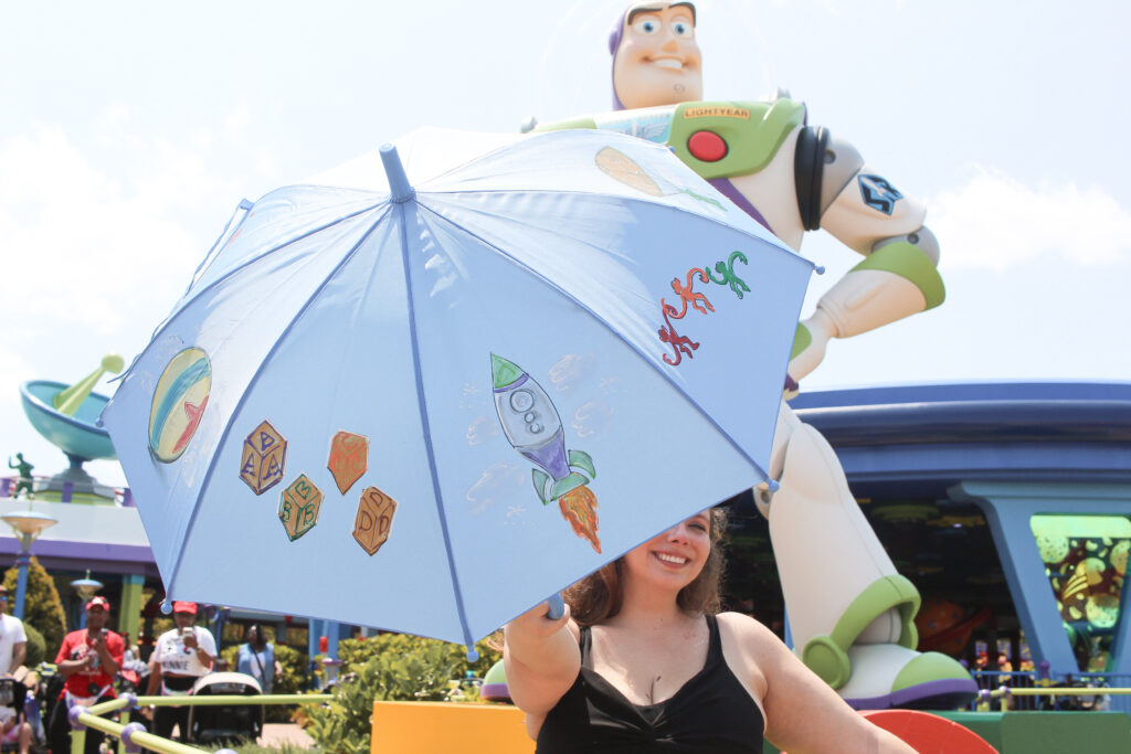 Toy Story inspired parasol from Magic Kingdom