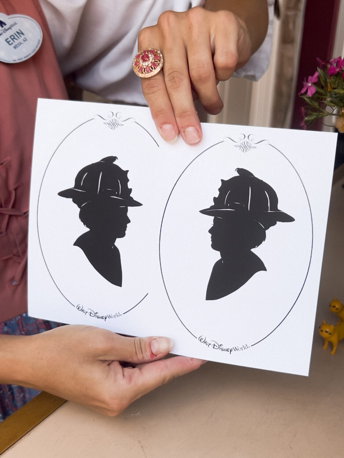 International Firefighters' Day silhouette artwork at Magic Kingdom
