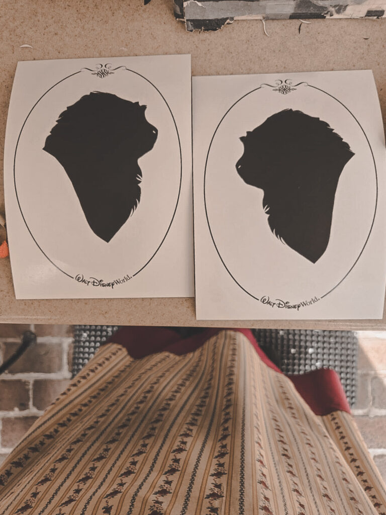 Unique monkey silhouette made at Magic Kingdom