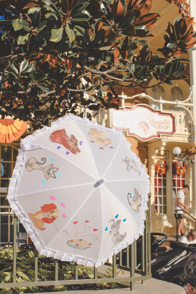 Lady and the Tramp parasols for a bella notte